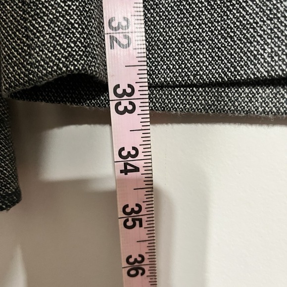 Express Editor Gray Flare Trouser Pants Size 12 R Gray Mid Rise Work Wear - Picture 7 of 11